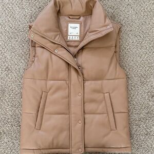 Abercrombie vegan leather vest